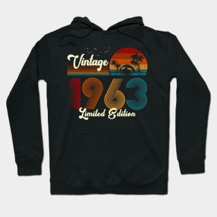 Vintage 1963 Shirt Limited Edition 57th Birthday Gift Hoodie